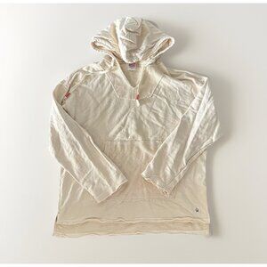 Birdwell Beach Britches Pullover Hoodie Mens Sz Large Cotton Beige Made In USA